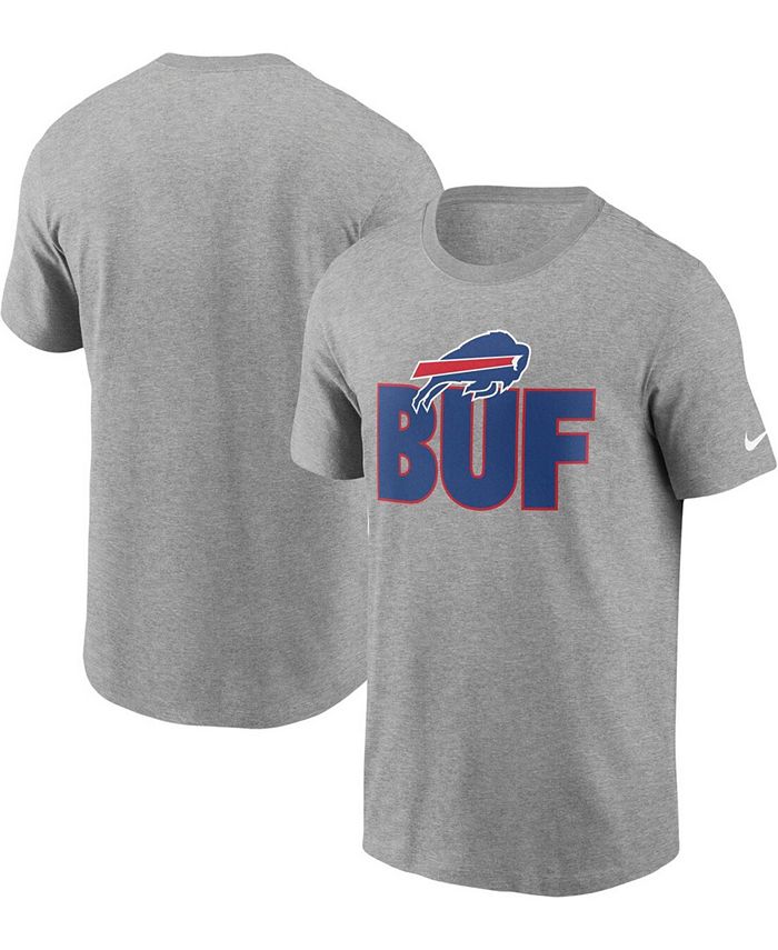Nike Men's Heathered Gray Buffalo Bills Hometown Collection Buffalo T-shirt  - Macy's