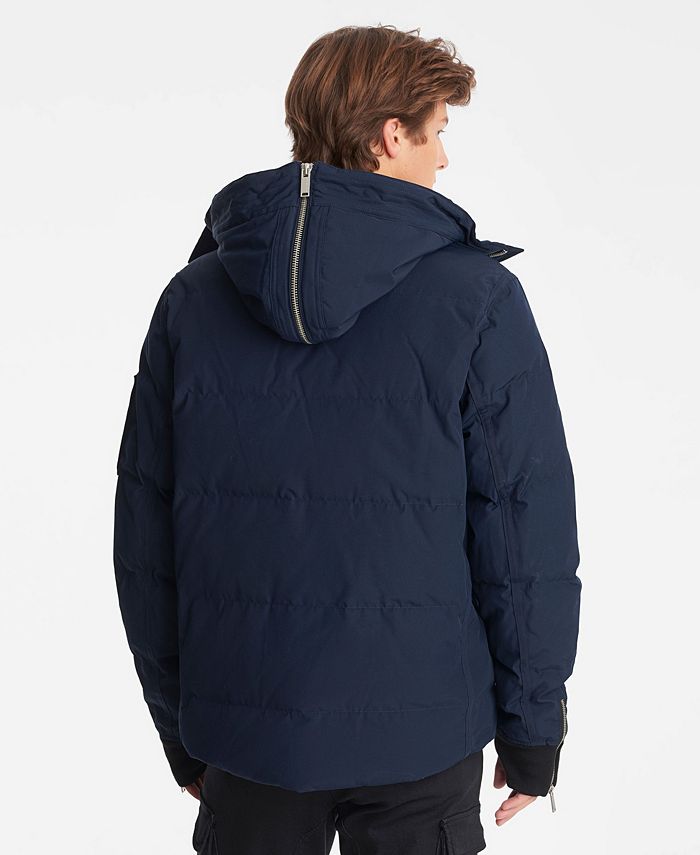 Karl Lagerfeld Paris Men's Hooded Down Jacket