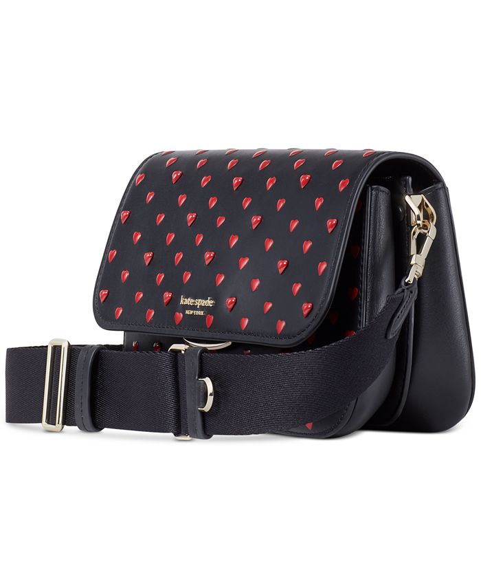 kate spade new york Buddie Heart Applique Leather Shoulder Bag Macy's