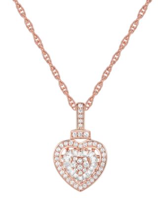 14K Gold Pendant with 4 Diamonds / outlet 18