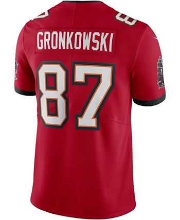 Patriots Rob Gronkowski Super Bowl 52/LII Red - Depop