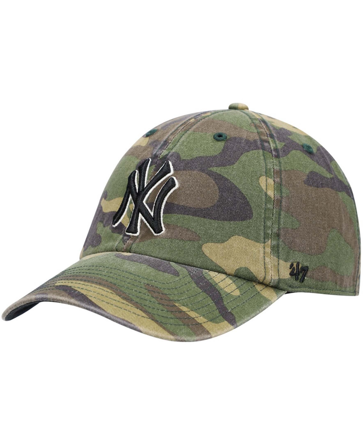 Fanatics '47 Brand Men's New York Yankees Team Clean Up Adjustable Cap In Grey