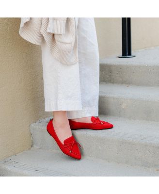 Women's Muriel Tie Pointed Toe Flats