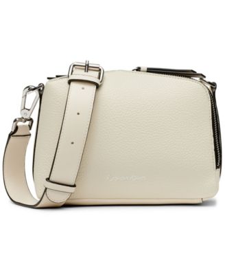 calvin klein punched satchel