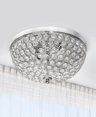 Crystal Glam 2 Light Ceiling Flush Mount
