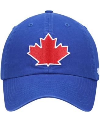 Men's Royal Toronto Blue Jays Leaf Clean Up Adjustable Hat