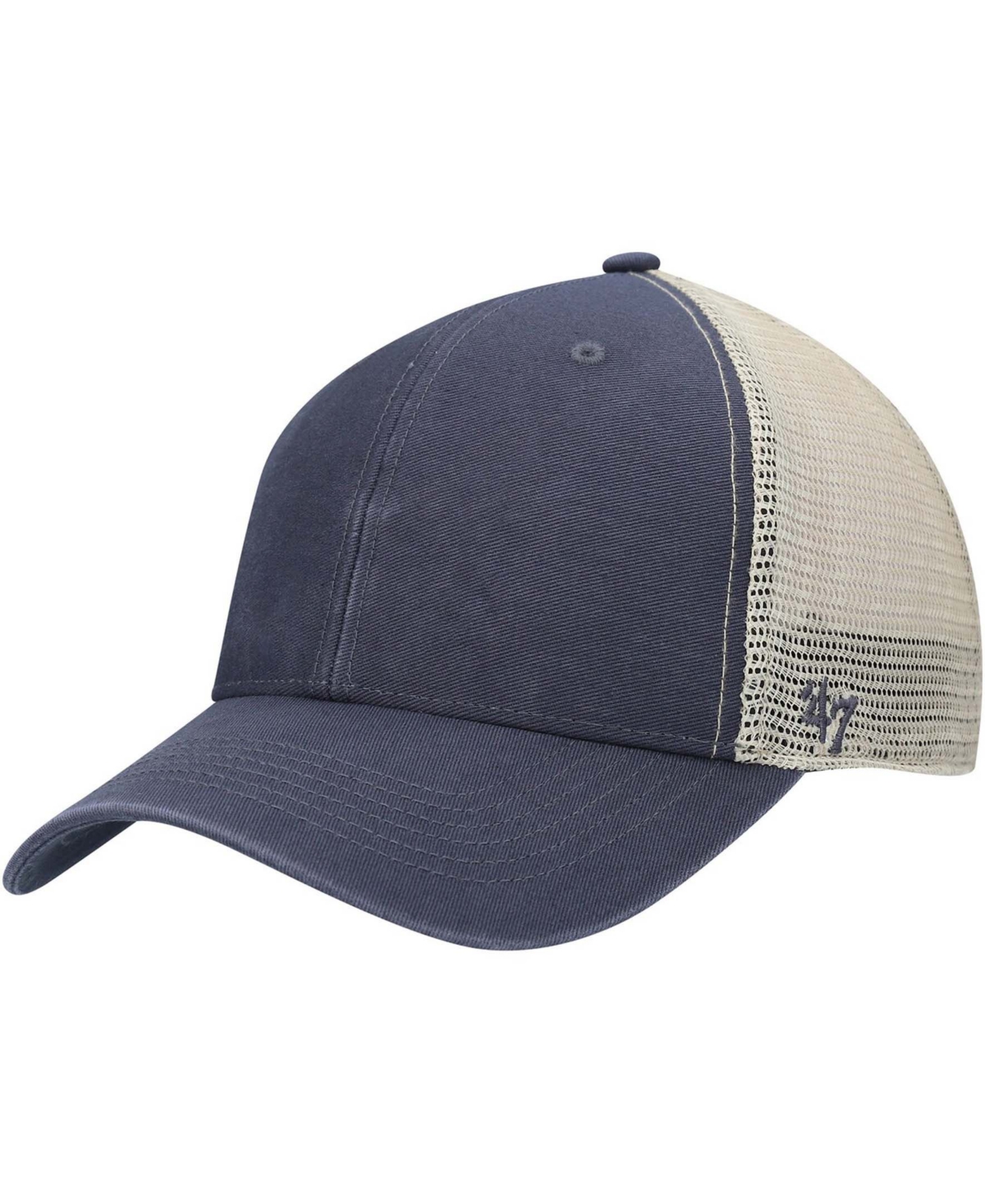 47 Brand Men's Navy, Natural Flagship Mvp Snapback Hat In Navy,natural
