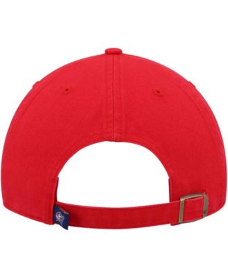 Men's Red Columbus Blue Jackets Team Clean Up Adjustable Hat
