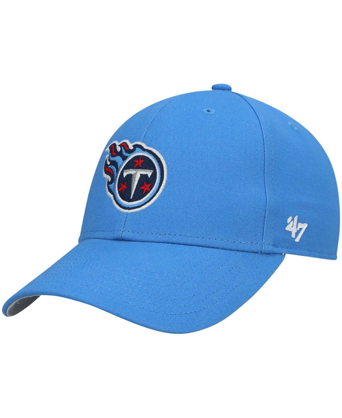 47 Brand Kids' Boys Light Blue Tennessee Titans Basic Secondary Mvp Adjustable Hat