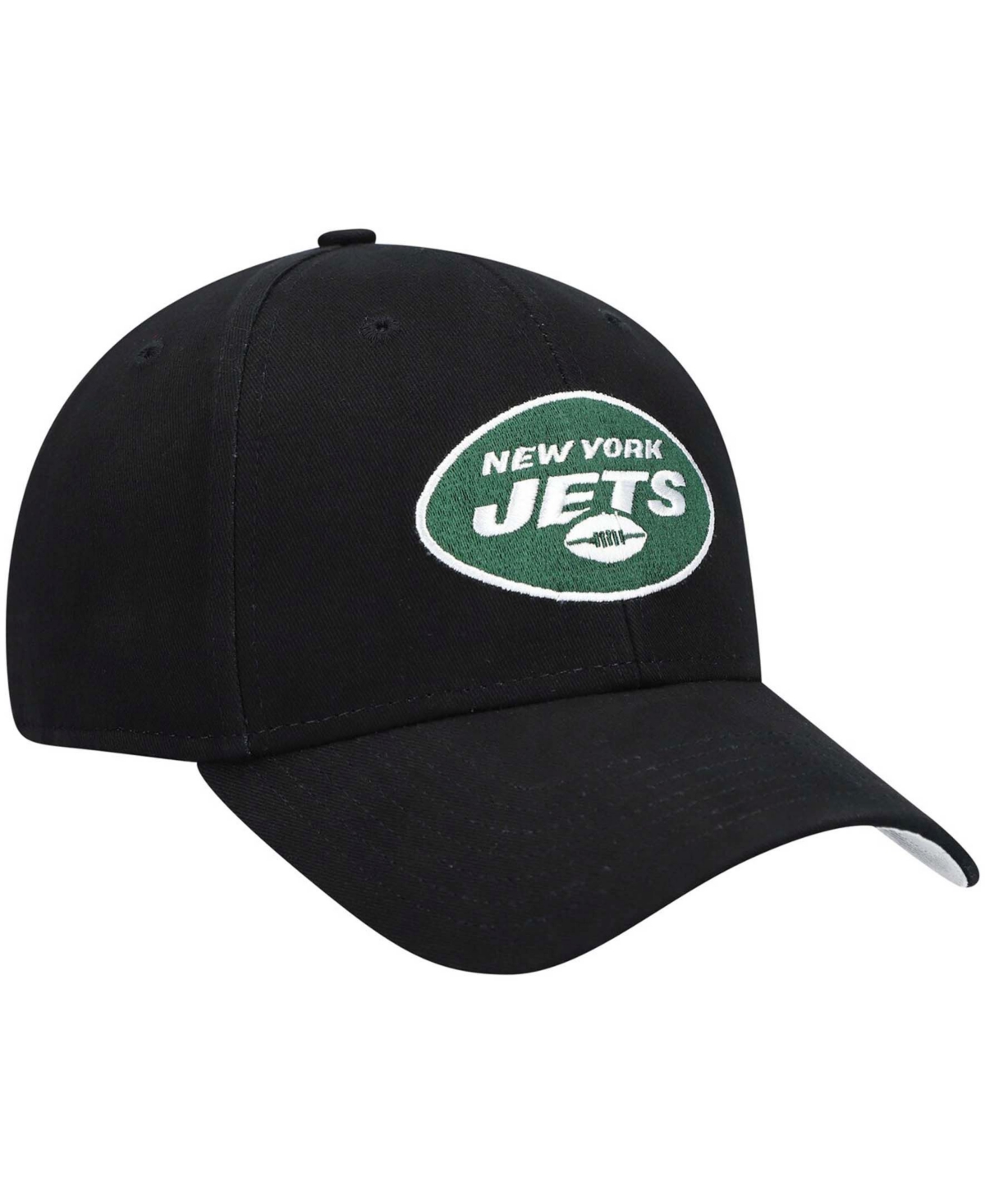 Shop 47 Brand Little Boys And Girls Black New York Jets Basic Team Mvp Adjustable Hat