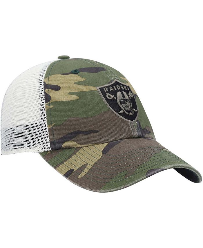 '47 Brand Men's Camo Las Vegas Raiders Branson MVP Trucker Snapback Hat ...