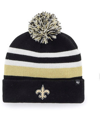 '47 Brand Men's Black New Orleans Saints State Line Cuffed Knit Hat ...