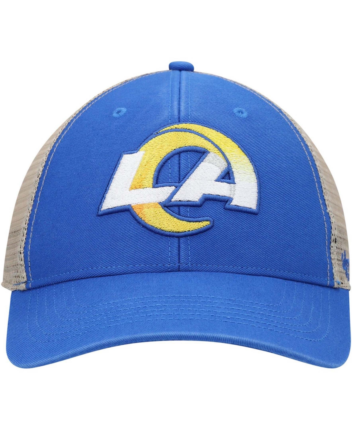 47 Brand Men's Royal, Natural Los Angeles Rams Flagship Logo Mvp ...