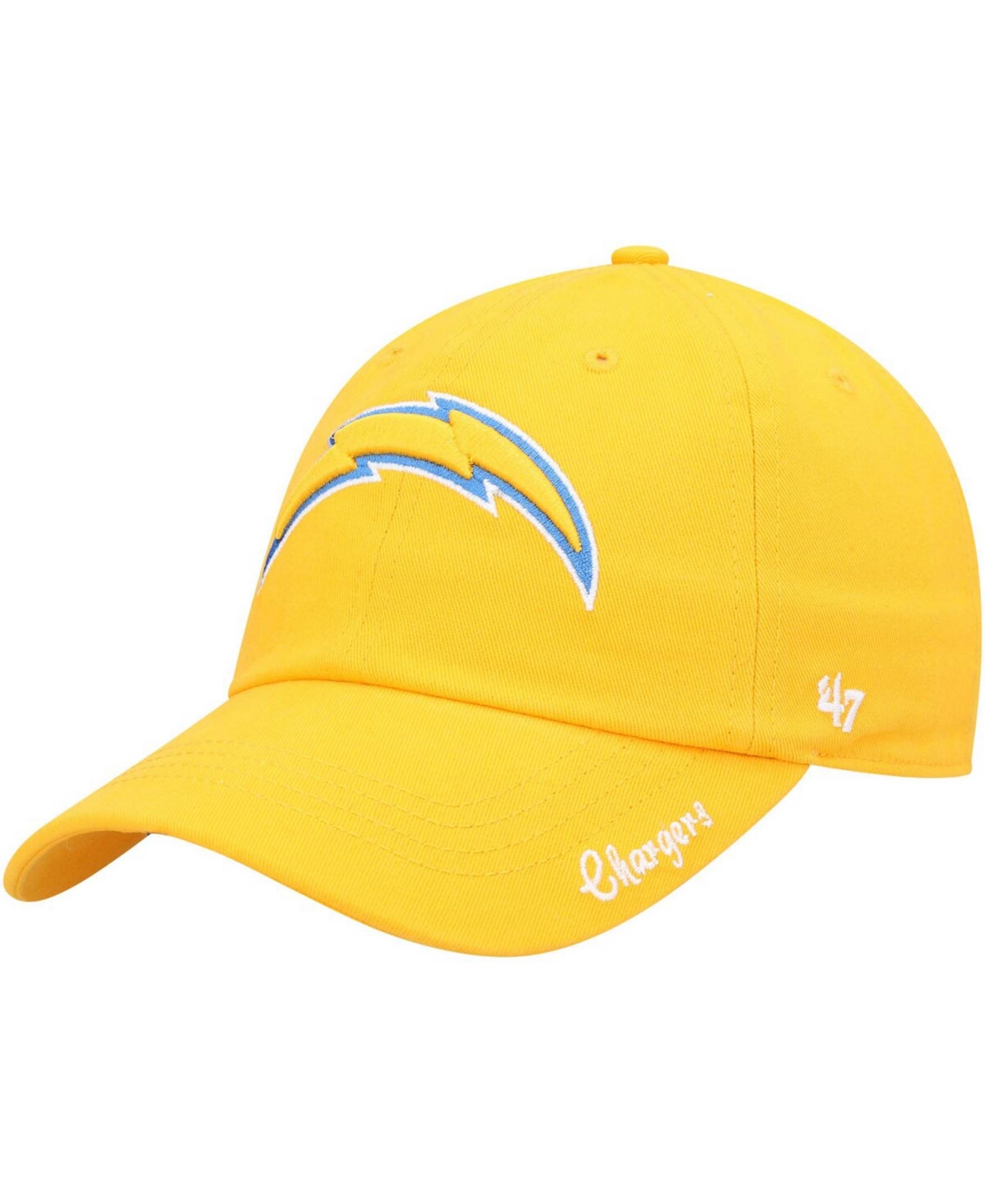 47 Brand Women's Gold-tone Los Angeles Chargers Miata Clean Up Secondary Logo Adjustable Hat