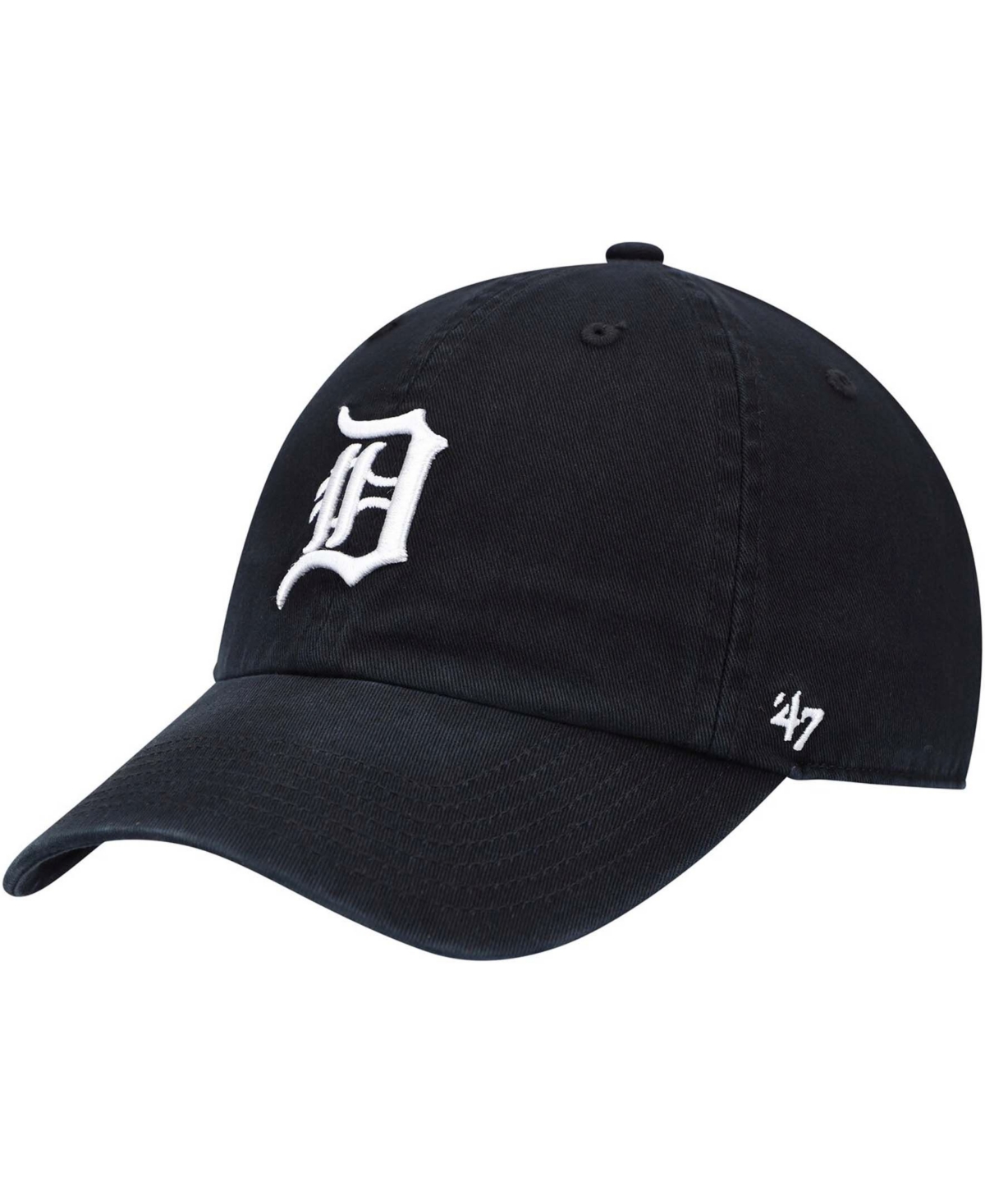 47 Brand Kids' Boys Navy Detroit Tigers Team Logo Clean Up Adjustable Hat