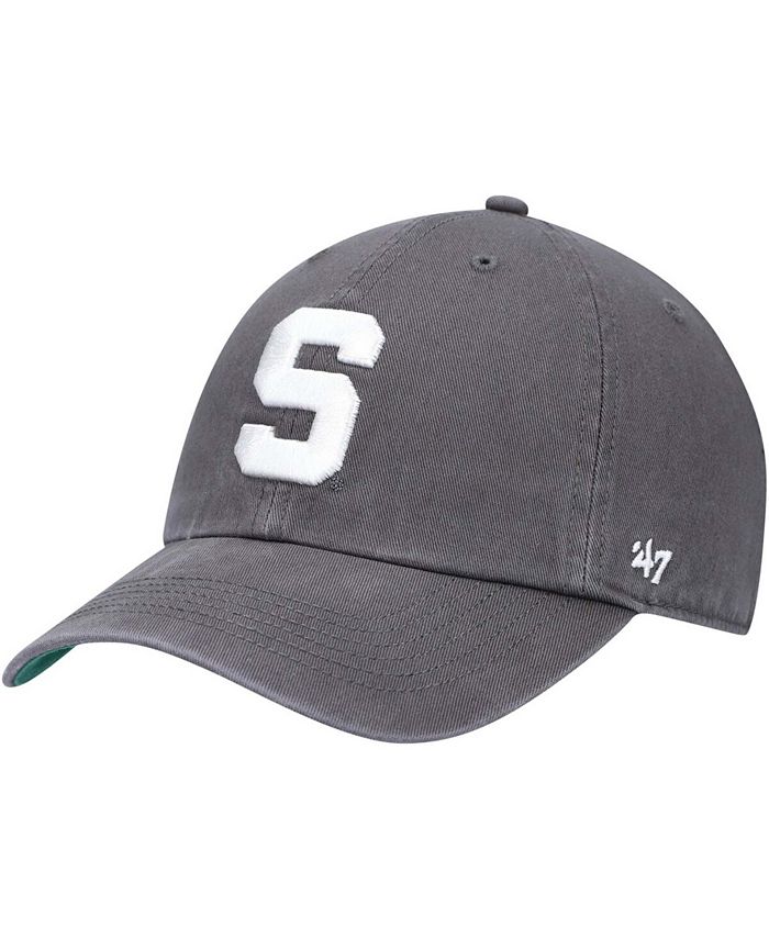 '47 Brand Men's Charcoal Michigan State Spartans Team Franchise Fitted ...