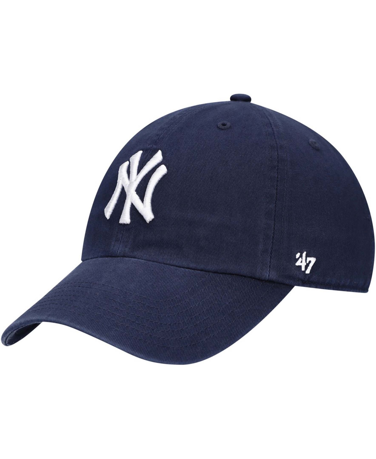 47 Brand Kids' Boys Navy New York Yankees Team Logo Clean Up Adjustable Hat