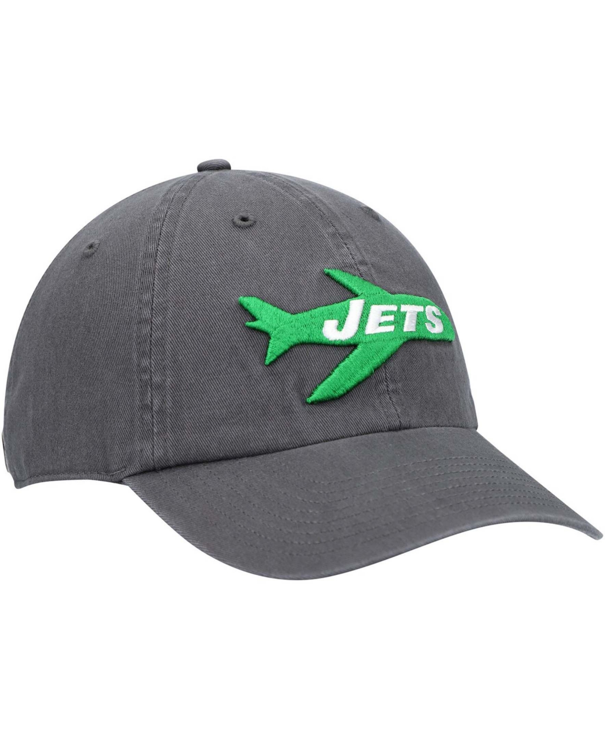 Shop 47 Brand Men's Charcoal New York Jets Clean Up Legacy Adjustable Hat