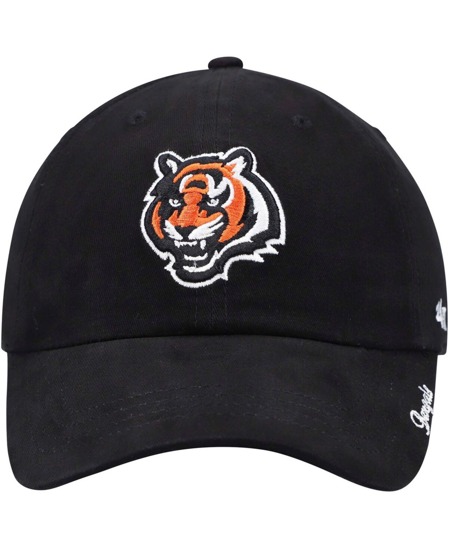 Women's Black Cincinnati Bengals Miata Clean Up Primary Adjustable Hat