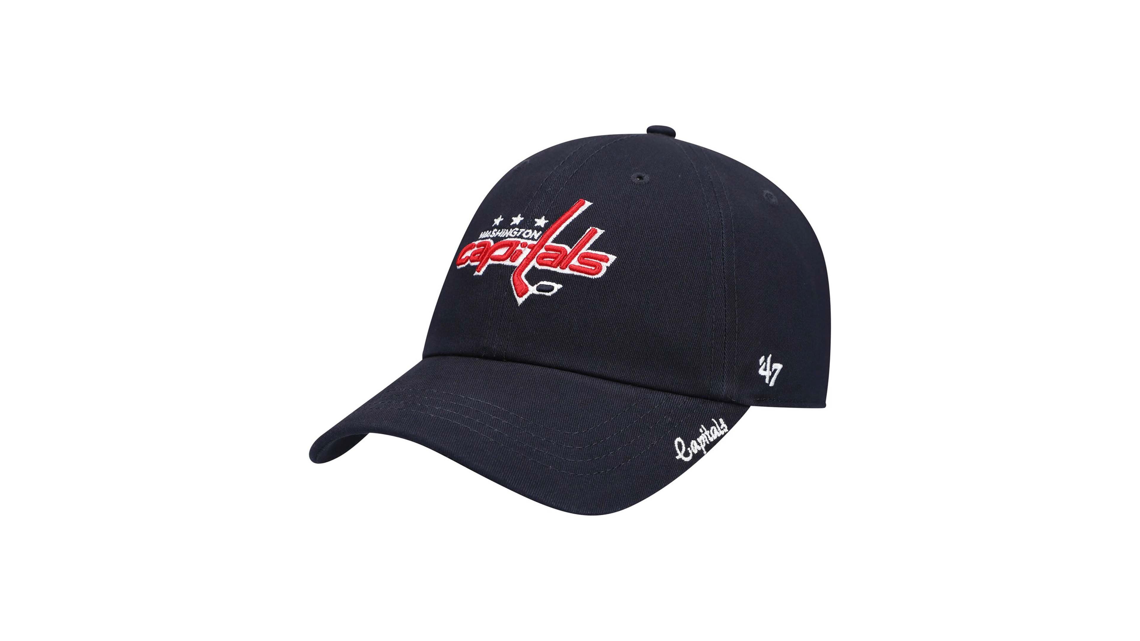 Women's Navy Washington Capitals Team Miata Clean Up Adjustable Hat
