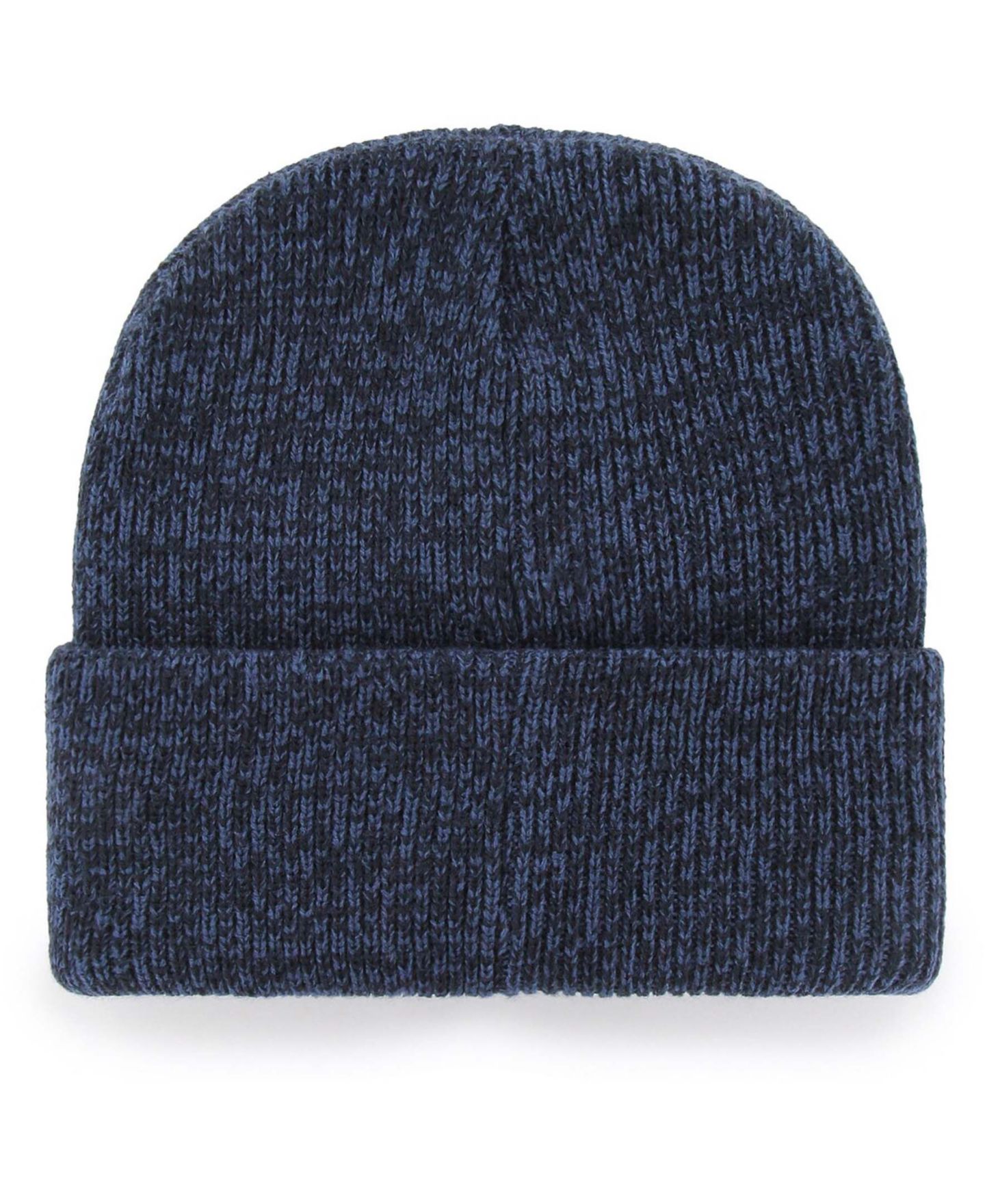Мужские головные уборы '47 Brand Navy Columbus Blue Jackets Brain Freeze Cuffed Knit Hat — фото 3