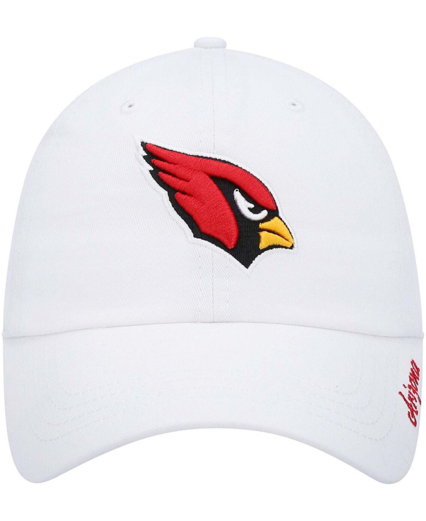 Женская кепка '47 Brand White Arizona Cardinals Miata Clean Up Logo Adjustable Hat — фото 3