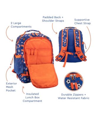 Kids Prints 2-In-1 Backpack and Insulated Lunch Bag - Sports