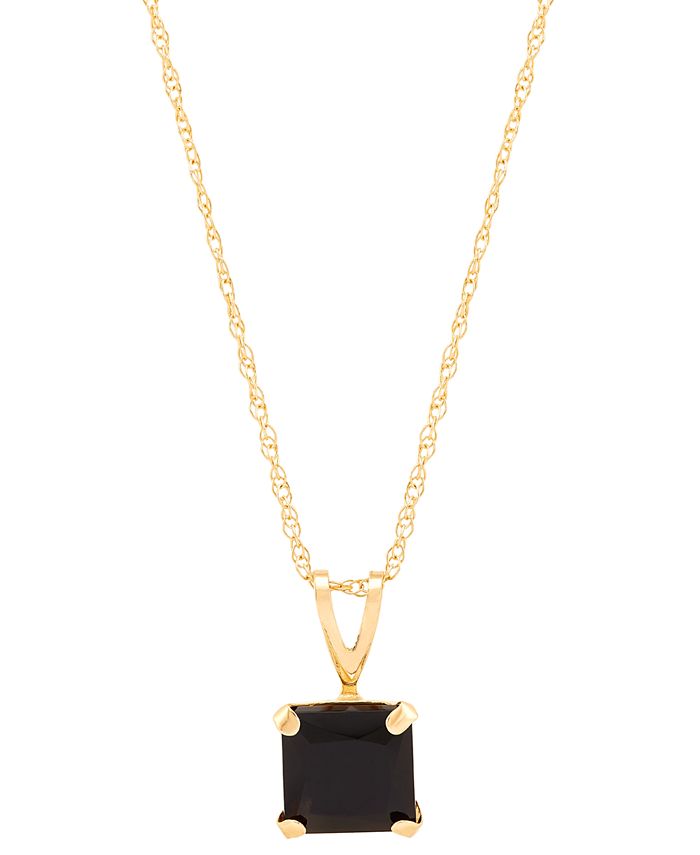 Macy's onyx necklace on sale