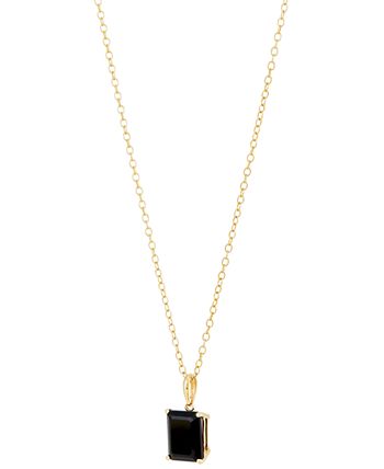 Macy's black clearance onyx necklace