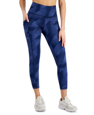 ID Ideology Women's Compression Geometric Side Pocket 7/8 Leggings, Created  for Macy's - Macy's