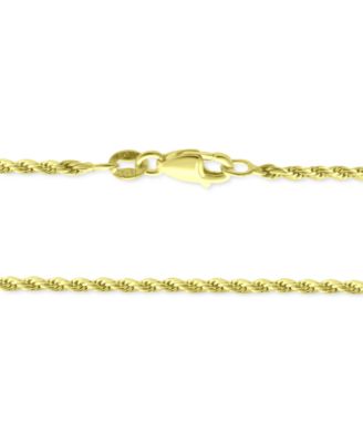 Rope Link 18" Chain Necklace in 18k Gold-Plated Sterling Silver, Created for Macy's