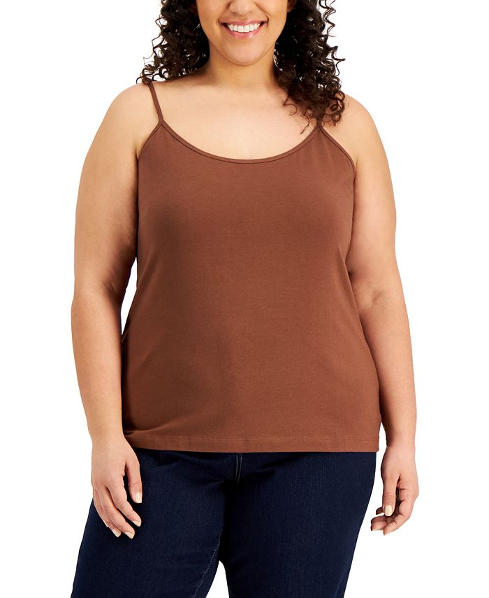 Style & Co Plus Size Fitted Cami, Created for Macy's Macy's