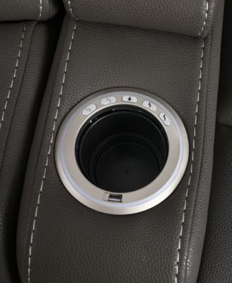 Jabarr 3-Pc. Beyond Leather Theater Seating with 1 Console, Created for Macy's