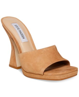 Steve Madden - Women's Lipa Vinyl Bell-Heel Dress Sandals