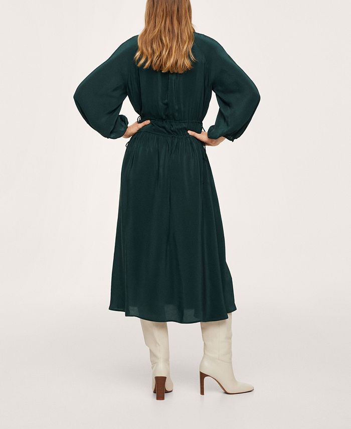 MANGO Women's Drawstring Waist Dress Macy's