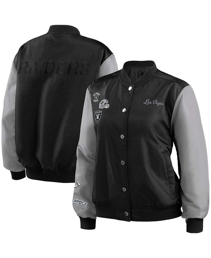Raiders bomber jacket womens store