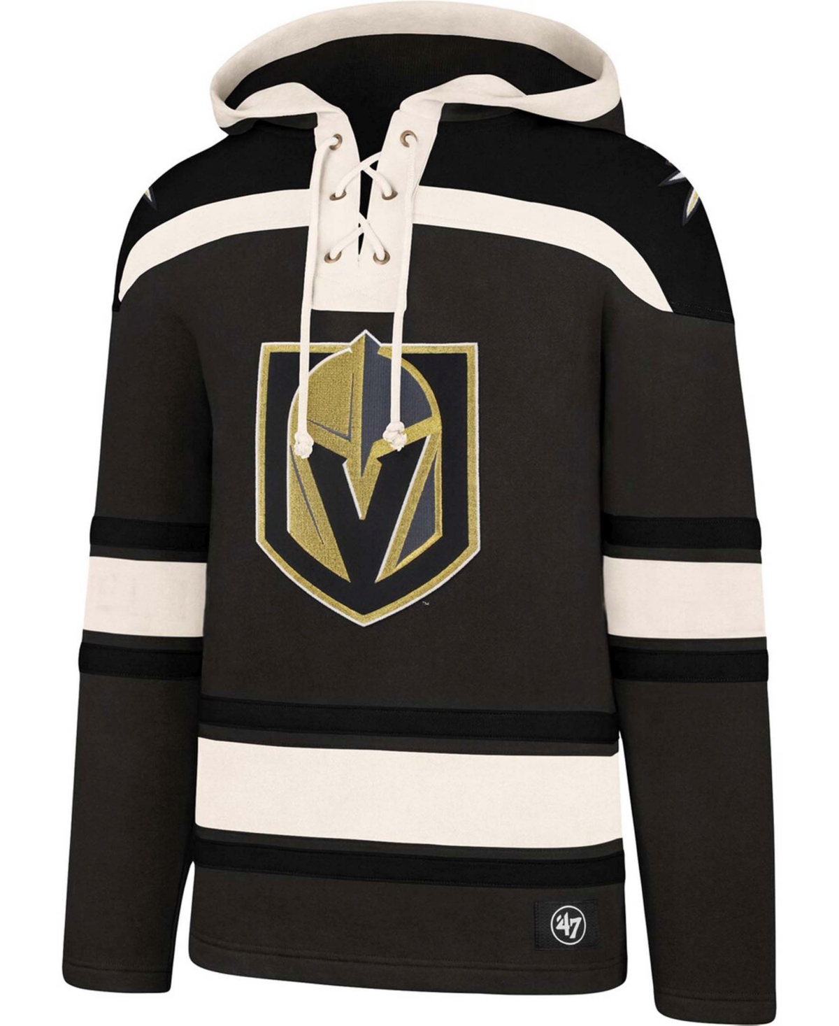Men's Black Vegas Golden Knights Superior Lacer Pullover Hoodie - Black