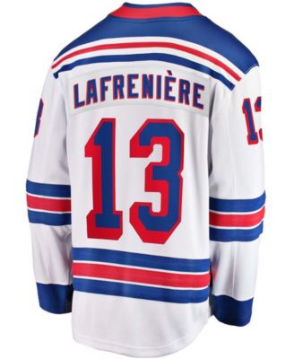Men's Alexis Lafreniere White New York Rangers Away Premier Breakaway Player Jersey