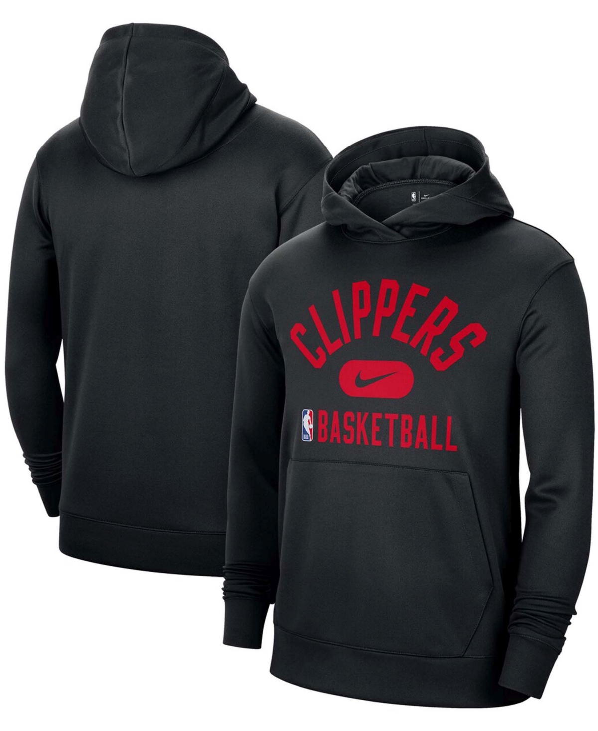 Men's Black La Clippers 2021-2022 Spotlight On Court Performance Practice Pullover Hoodie