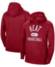 adidas Miami Heat On-Court Winter Full Zip Track Jacket - Charcoal/Black