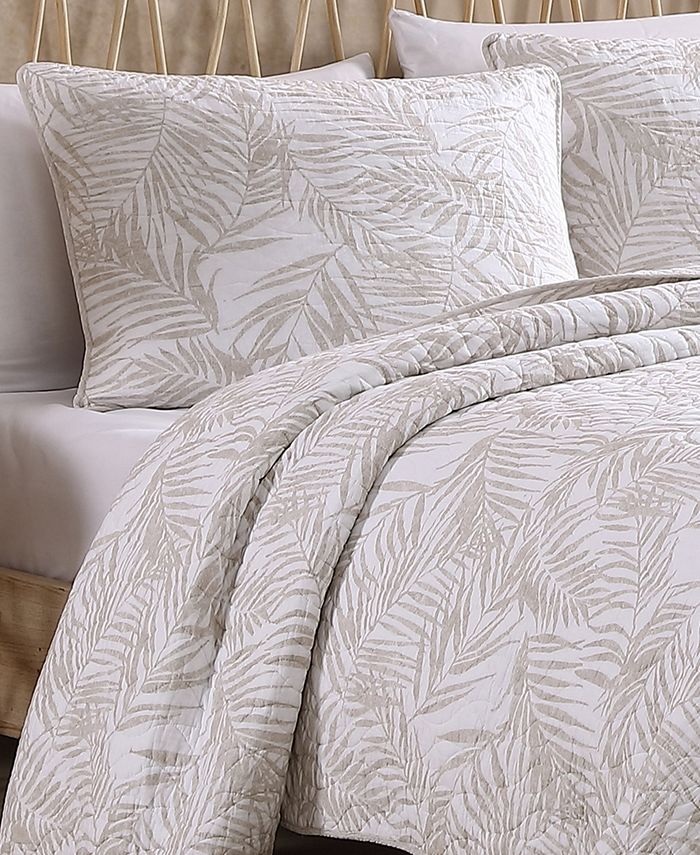 Tommy Bahama Home Tommy Bahama Palmday Cotton Reversible 2 Piece Quilt