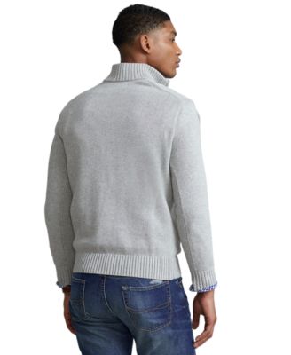 Men's Cotton Quarter-Zip Sweater