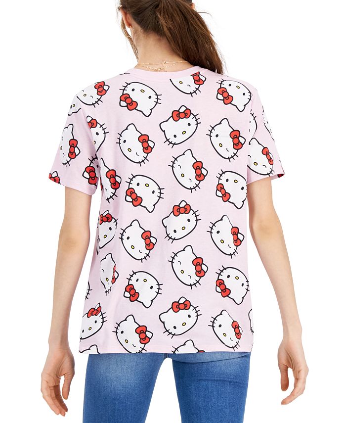 Love Tribe Juniors' Hello Kitty Graphic-Print T-Shirt - Macy's