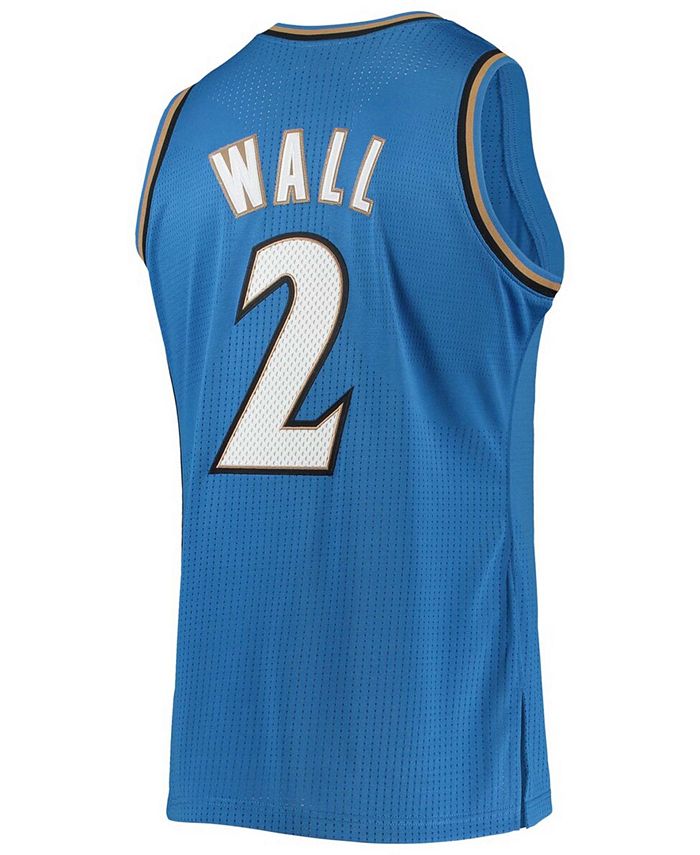 Mitchell & Ness Men's John Wall Blue Washington Wizards 2010-11 Hardwood Classics Authentic ...