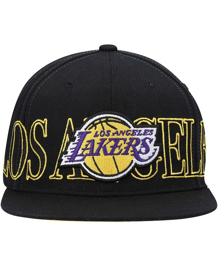 Mitchell & Ness Men's Black Los Angeles Lakers Winner Circle Snapback ...