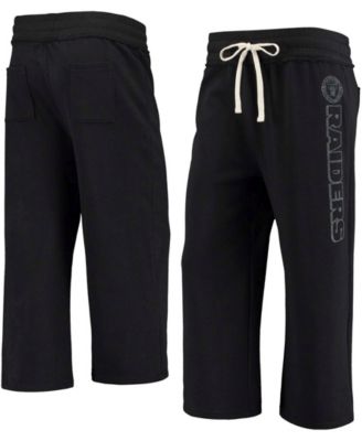 Women's  Black Las Vegas Raiders Cropped Pants