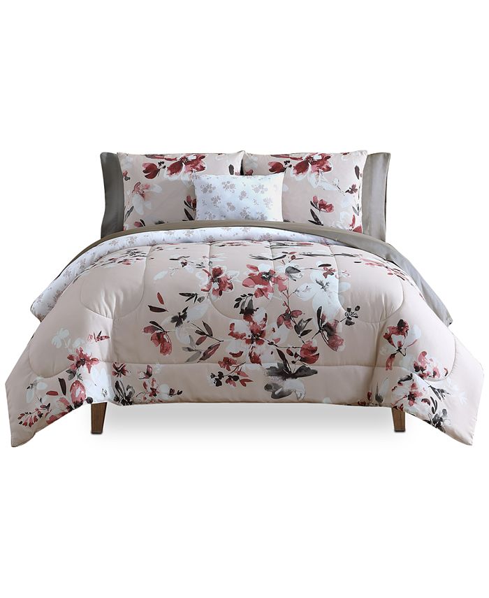 Hallmart Collectibles Ivana Reversible 12Pc. Comforter Sets, Created