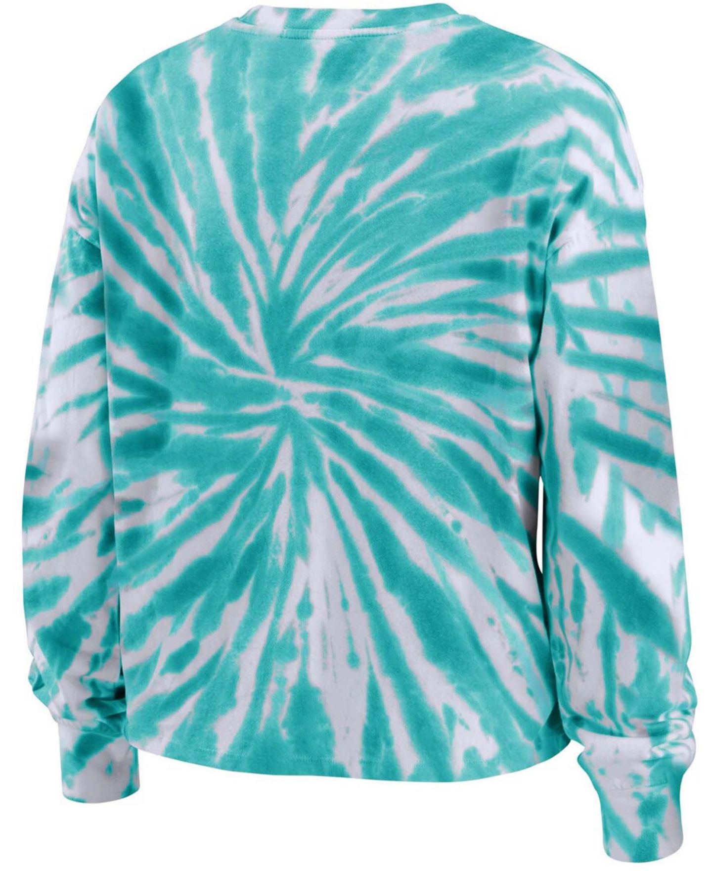 Женская футболка WEAR by Erin Andrews Light Blue Seattle Kraken Tie-Dye Long Sleeve — фото 4