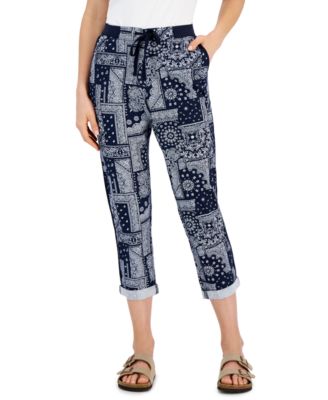 Style & Co - Bandana Print Cuffed Pants