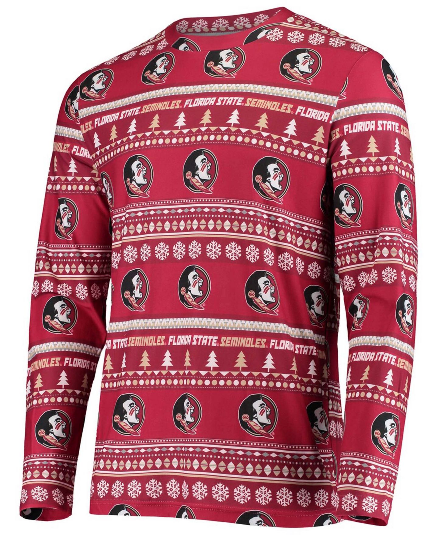 Мужская пижама Concepts Sport Florida State Seminoles Ugly Sweater, Garnet — фото 3